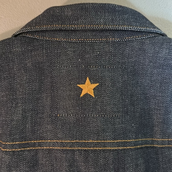 ⭐️ BRAVE STAR ⭐️ Ironside Selvedge DENIM Jacket Work Trucker Biker MADE IN USA - Picture 7 of 14